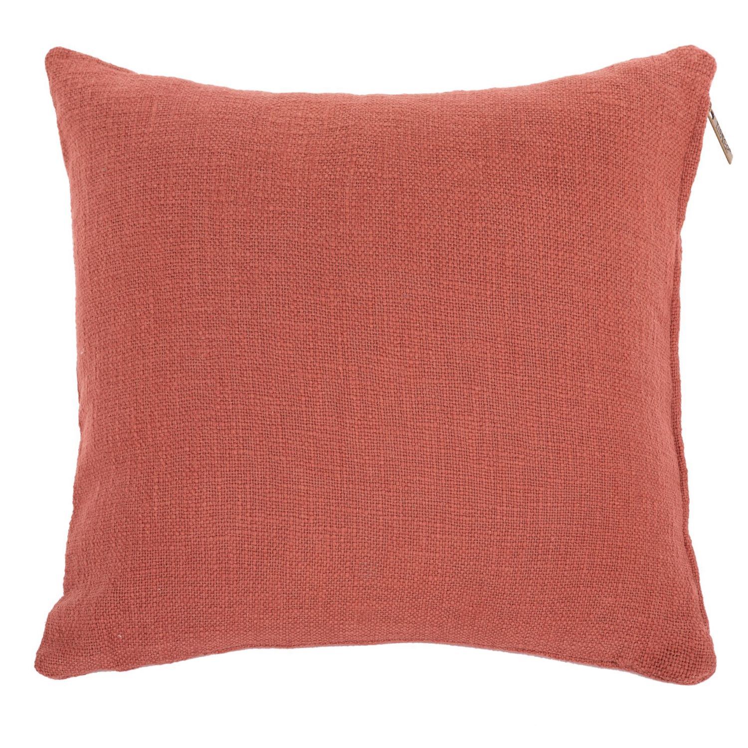 Cuscino in Cotone Slub 45 x 45 cm Ruggine - Tirolix