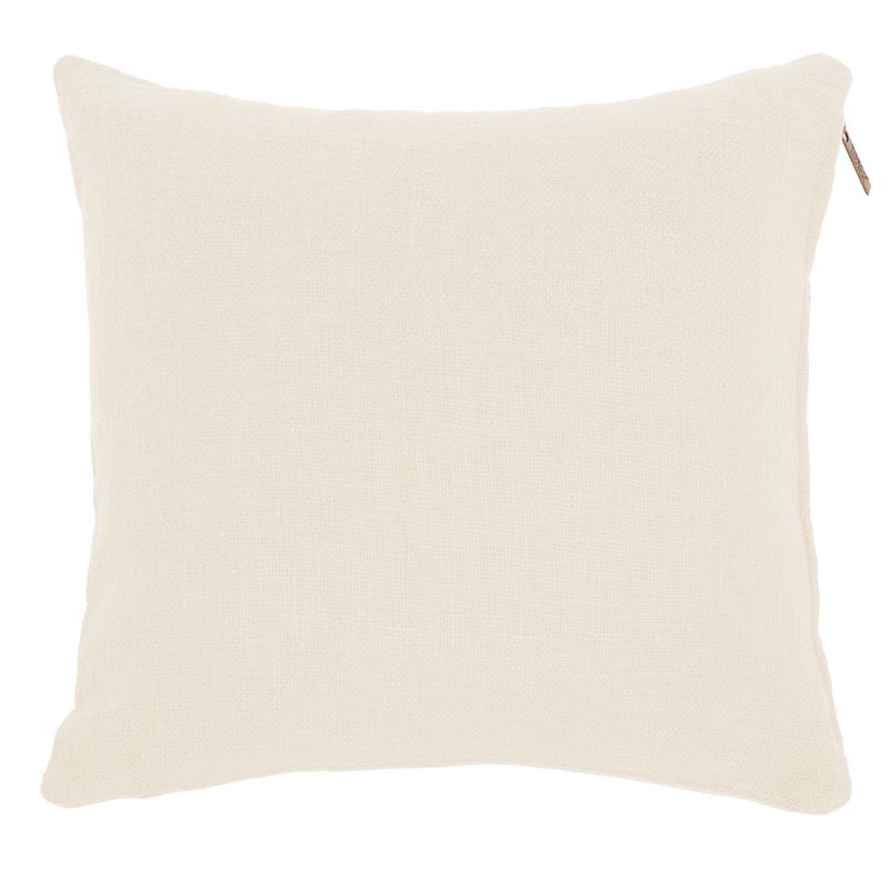Cuscino in Cotone Slub 45 x 45 cm Crema - Tirolix