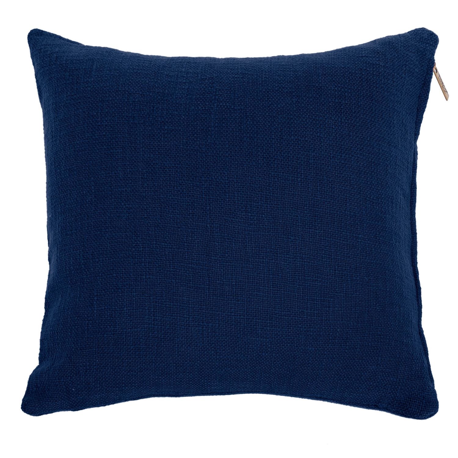 Cuscino in Cotone Slub 45 x 45 cm Blu - Tirolix