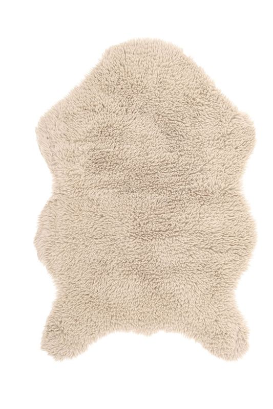 Tappeto in Pelle di Pecora 60 x 90 cm Crema - Tirolix
