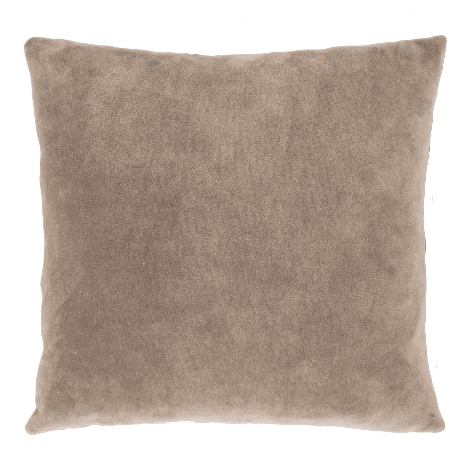 Cuscino in Velluto 45 x 45 cm Taupe - Tirolix