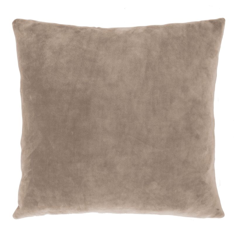 Cuscino in Velluto 45 x 45 cm Taupe - Tirolix
