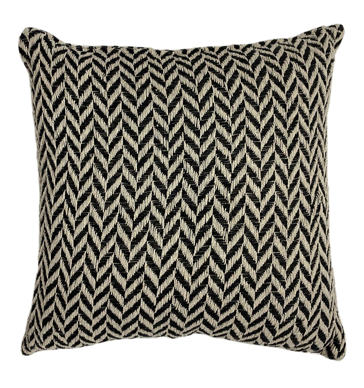 Cuscino Geometrico 45 x 45 cm Nero/Beige - Tirolix
