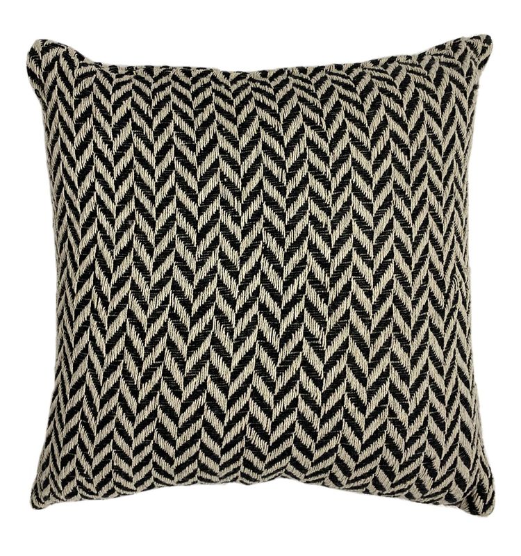 Cuscino Geometrico 45 x 45 cm Nero/Beige - Tirolix