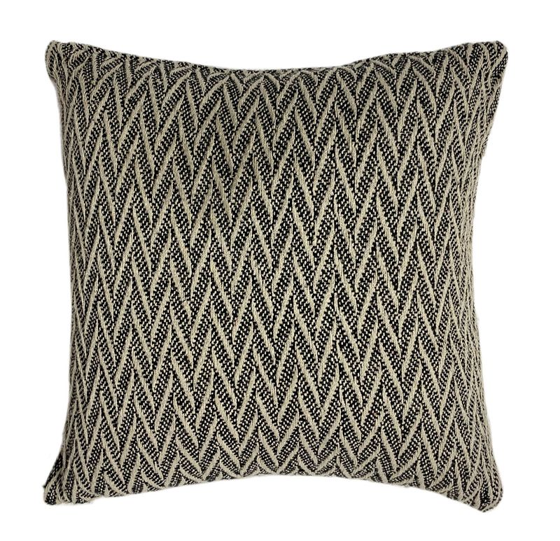 Cuscino Geometrico 45 x 45 cm Nero/Taupe - Tirolix