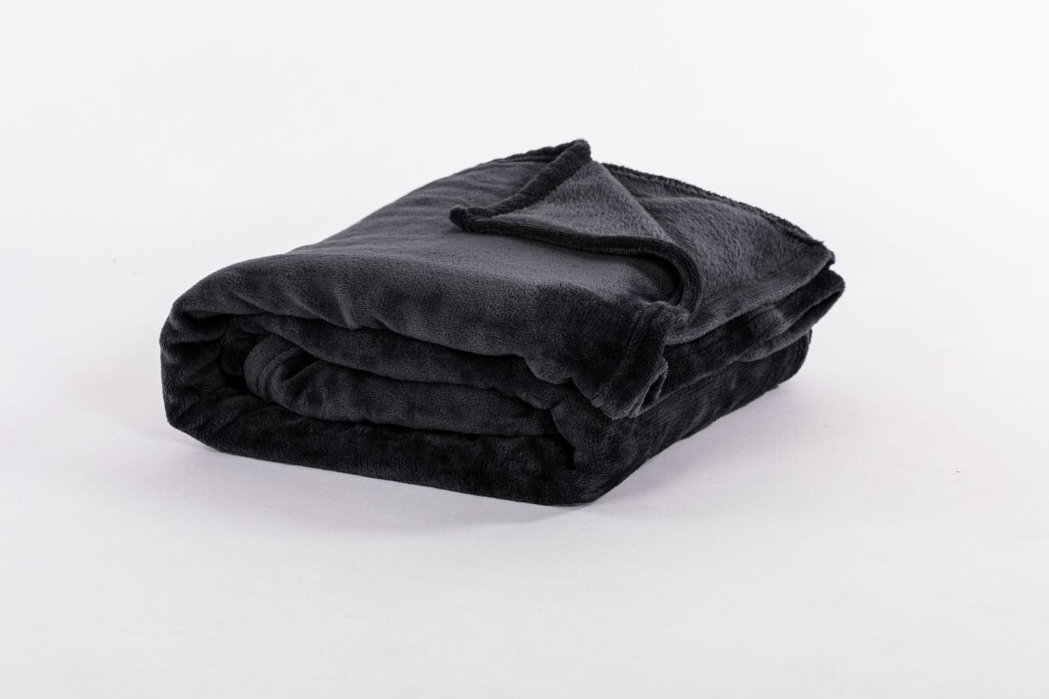 Plaid Morbido in Pile 240 x 220 cm Nero - Tirolix