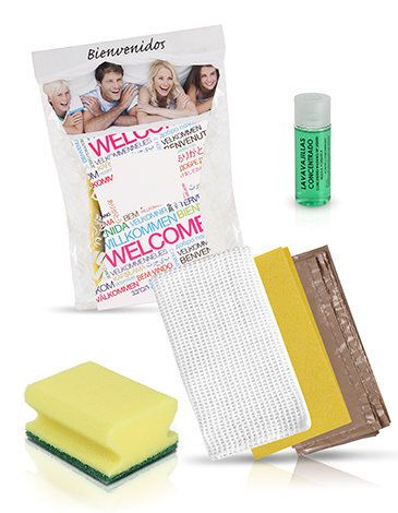 Kit Pulizia per Appartamenti 4, 40 Pezzi Personalizzato Wel - Tirolix