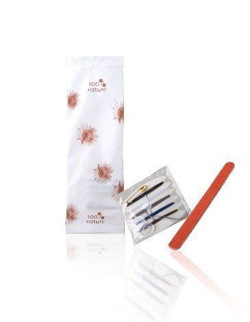 Set 350 Pezzi Kit da Cucito e Lima per Unghie 100% Nature - Tirolix