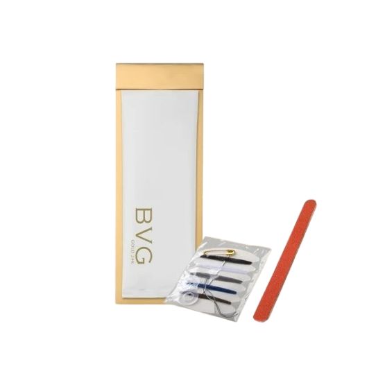 Set 250 Pezzi Kit da Cucito e Lima per Unghie in Custodia Gold 24K - Tirolix