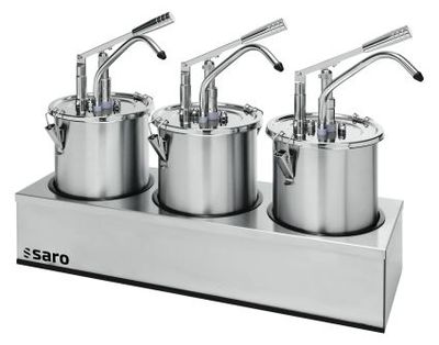 Dispenser per Salse 3 x 4,5 l PD-003 - Saro