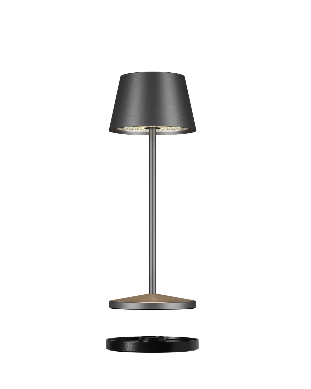 Lampada da Tavolo Ricaricabile LED, Grafite Spazzolato - Seoul Micro RC - Villeroy &amp; Boch