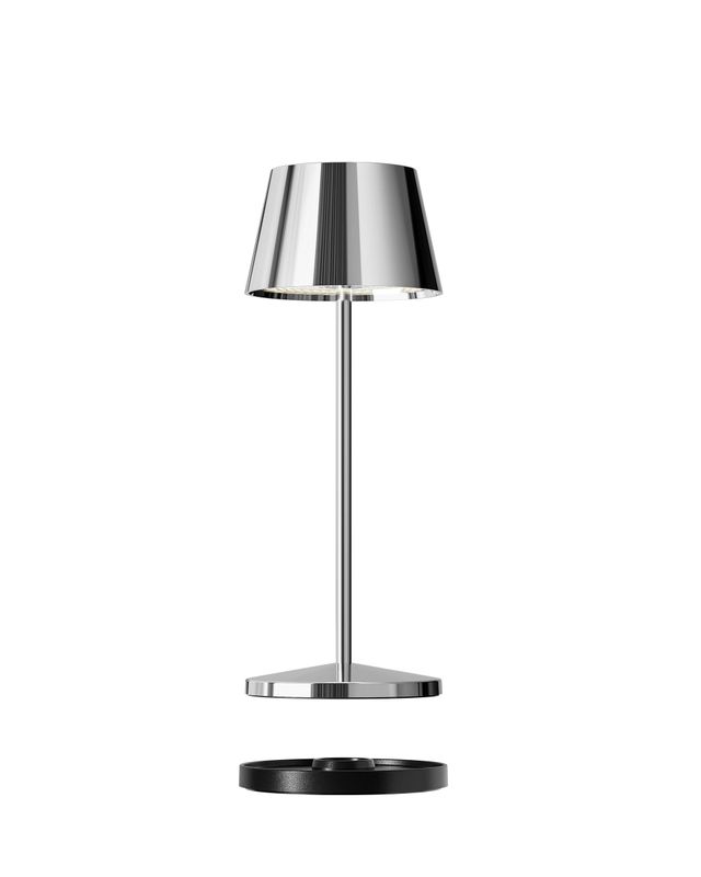 Lampada da Tavolo Ricaricabile LED, Cromo - Seoul Micro RC - Villeroy &amp; Boch