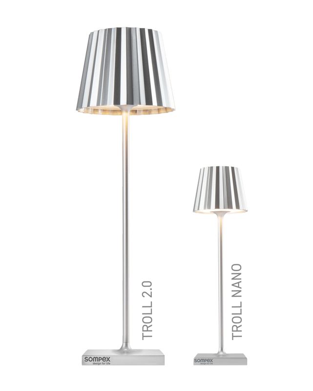 Lampada da Tavolo Troll Nano LED Argento - Sompex