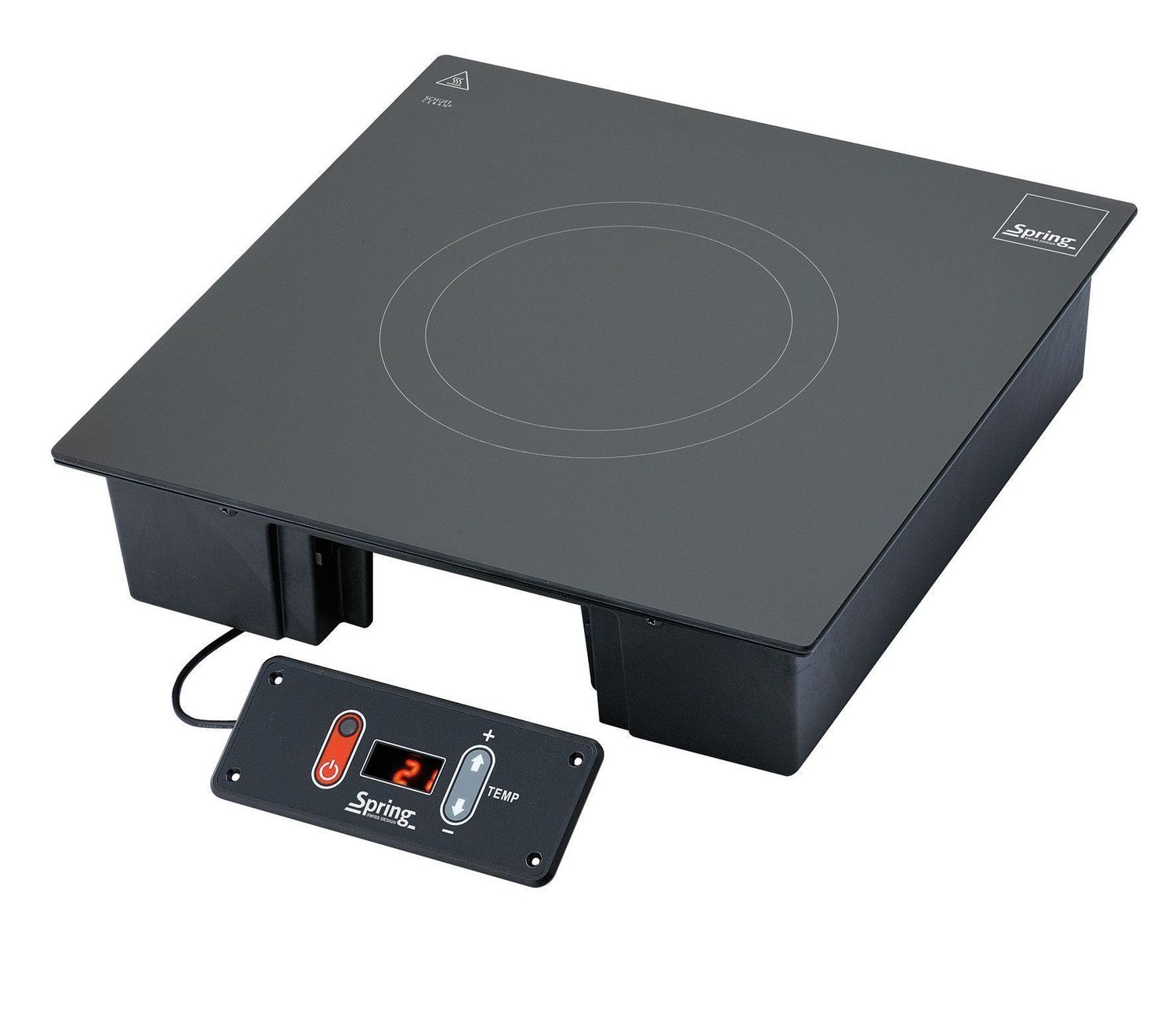 Fornello a induzione installabile 0,3 kW 35,5 x 35,5 cm Induction - Spring