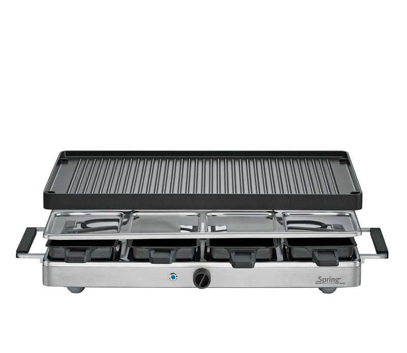 Raclette con piastra in alluminio 40 x 24 cm Raclette8 Classic - Spring