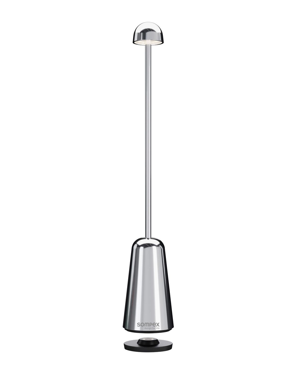 Lampada da Tavolo Ricaricabile LED, Cromo - Minimax - Sompex