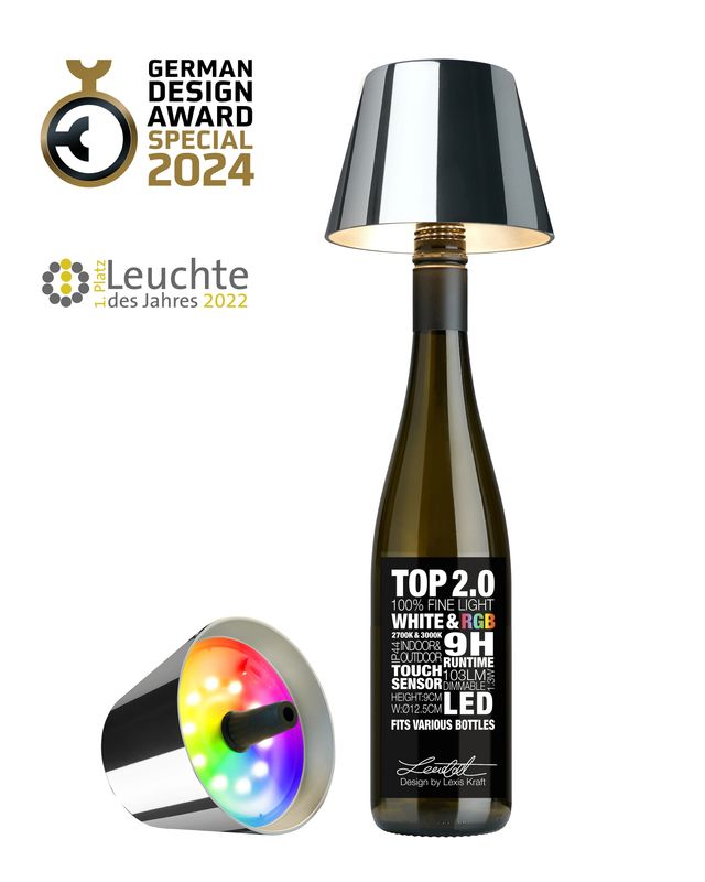 Lampada da Tavolo Top 2.0 LED Cromo - Sompex