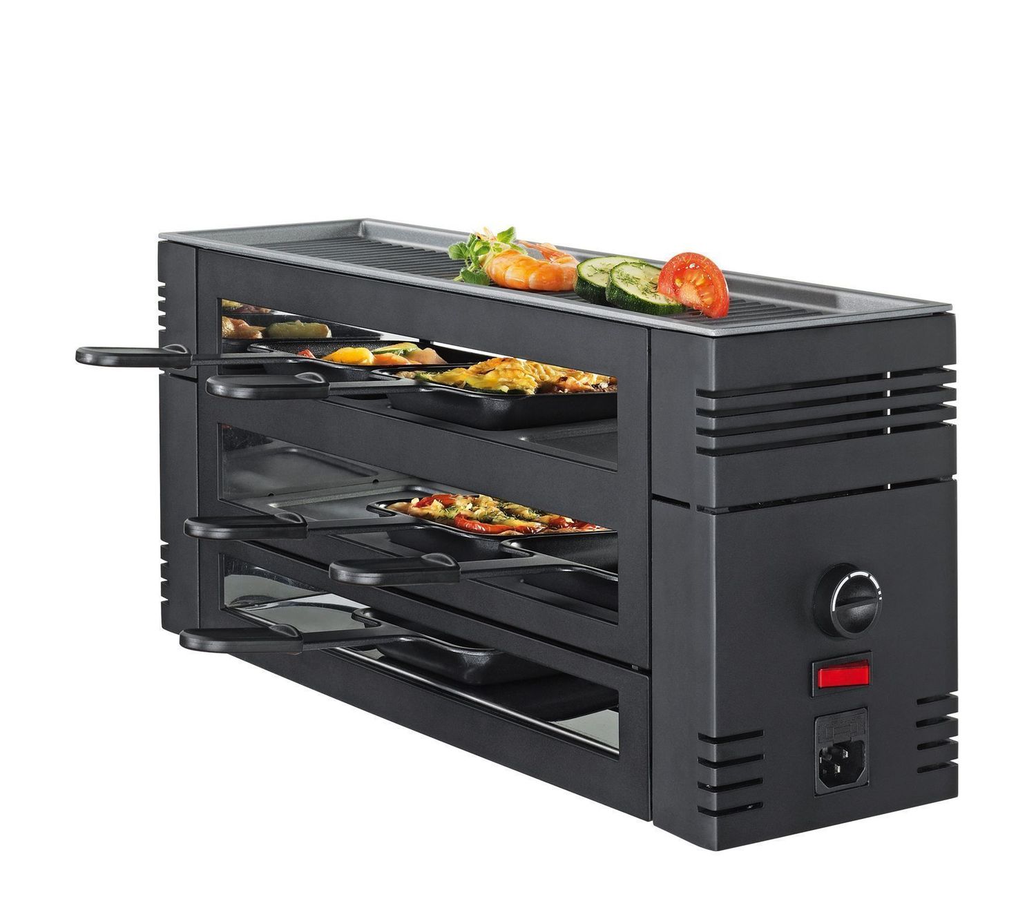 Pizza raclette con griglia in alluminio 46 x 16 x 21,5 cm Pizza Raclette6 - Spring