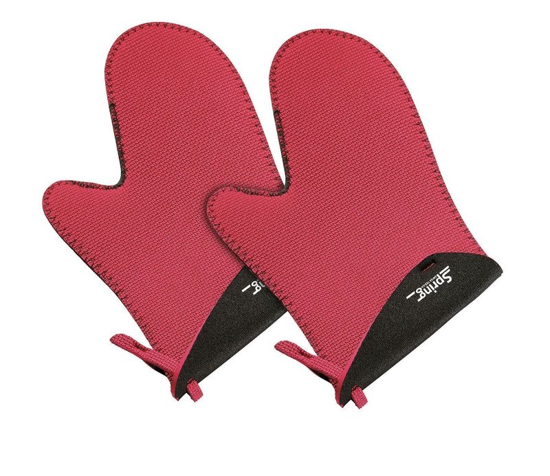 Guanto da cucina corto rosso/nero 23 x 15 cm Spring Grips - Spring