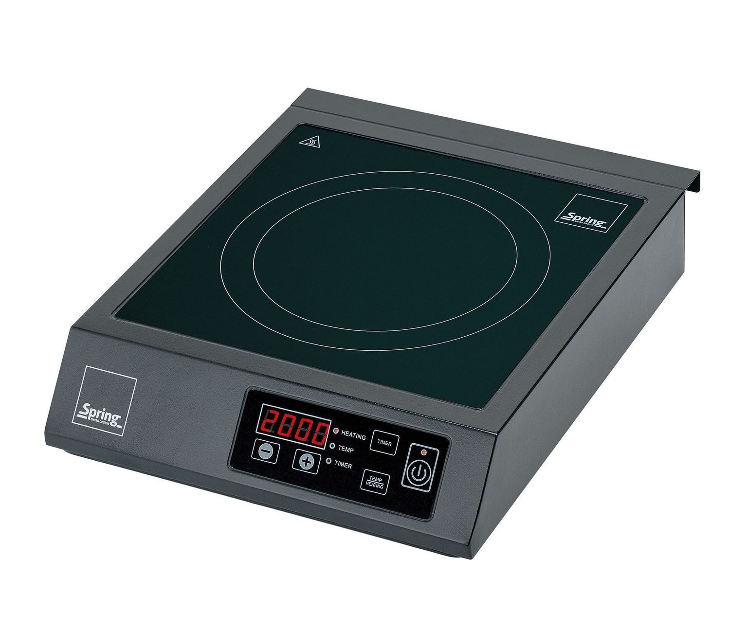Fornello a induzione 3,5 kW 32 x 40 cm Nero Induction - Spring