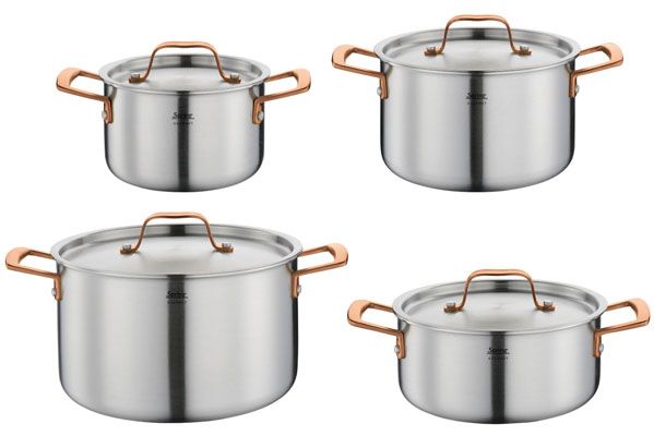 Set di pentole 4 pezzi Gourmet Rosegold - Spring