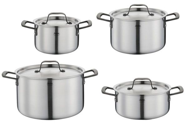 Set di pentole 4 pezzi Gourmet Black - Spring