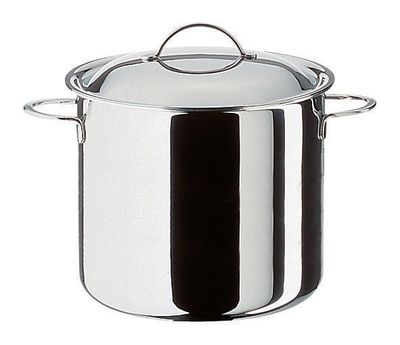 Pentola alta con coperchio 24 cm Cristal - Spring