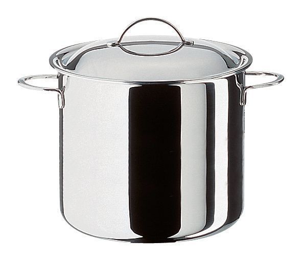 Pentola alta con coperchio 24 cm Cristal - Spring