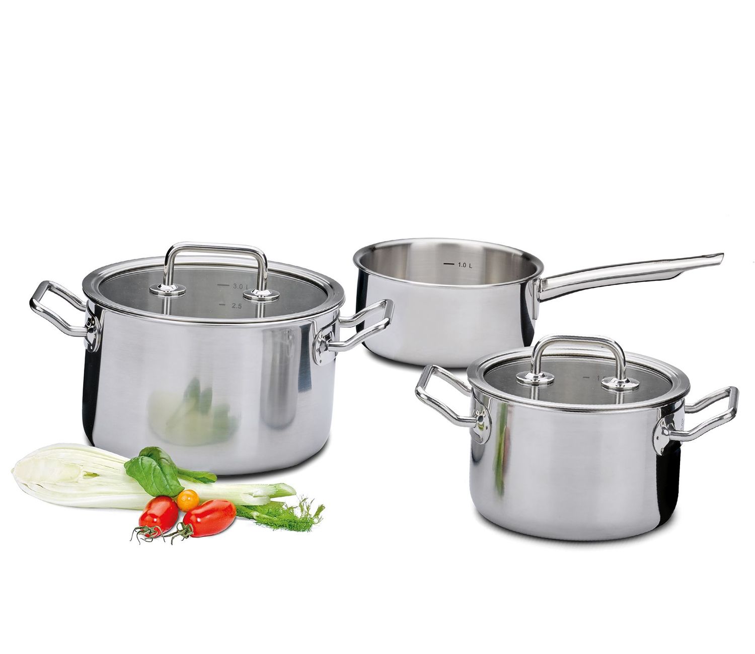 Set di pentole 3 pezzi Brigade Basic - Spring