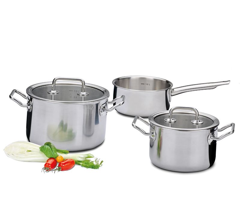 Set di pentole 3 pezzi Brigade Basic - Spring