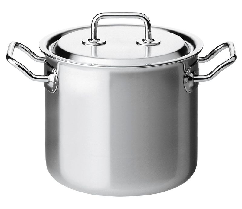 Pentola alta con coperchio 22 cm Brigade Premium - Spring