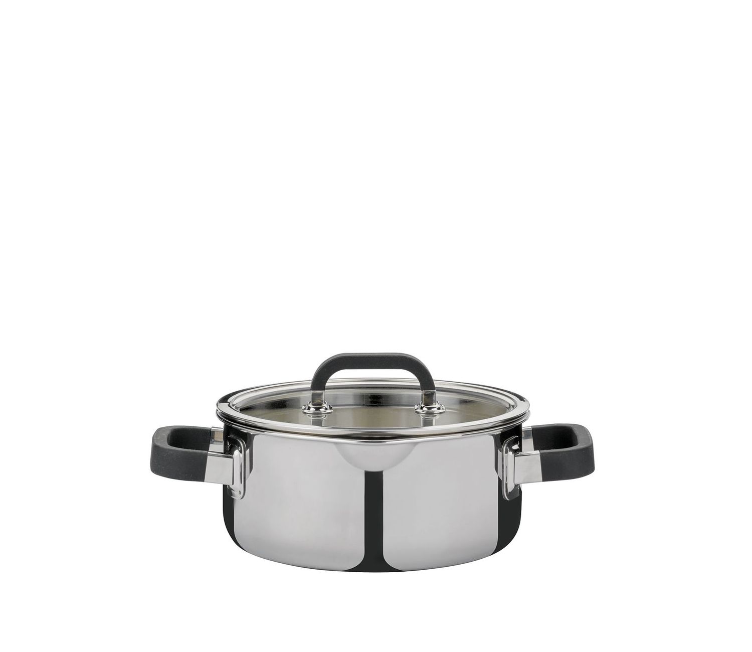 Pentola bassa con coperchio 16 cm Fusion2+ - Spring
