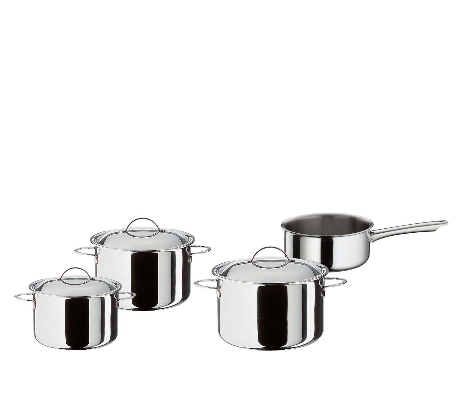 Set 3 pentole e 1 casseruola Cristal - Spring