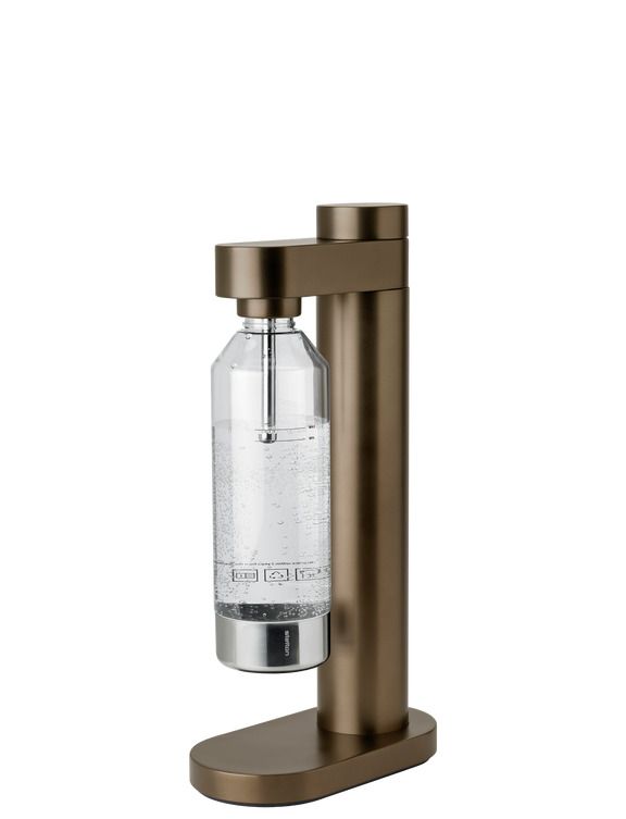 Erogatore d'acqua frizzante 42 x 22 cm Marrone metallico - Stelton
