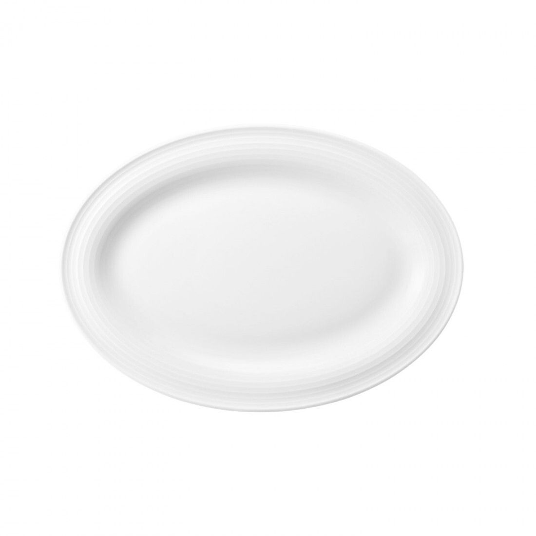 Piatto ovale 25 cm, Bianco - Blues - Seltmann