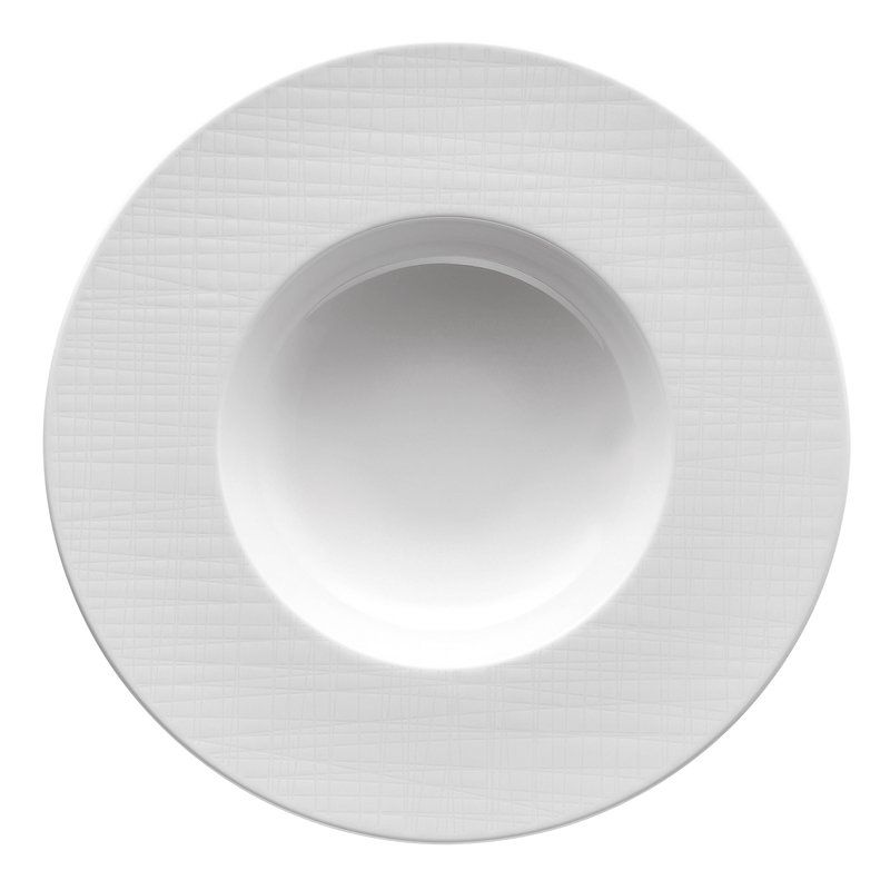 Piatto Fondo con Falda 28,2 cm Mesh Bianco - Rosenthal
