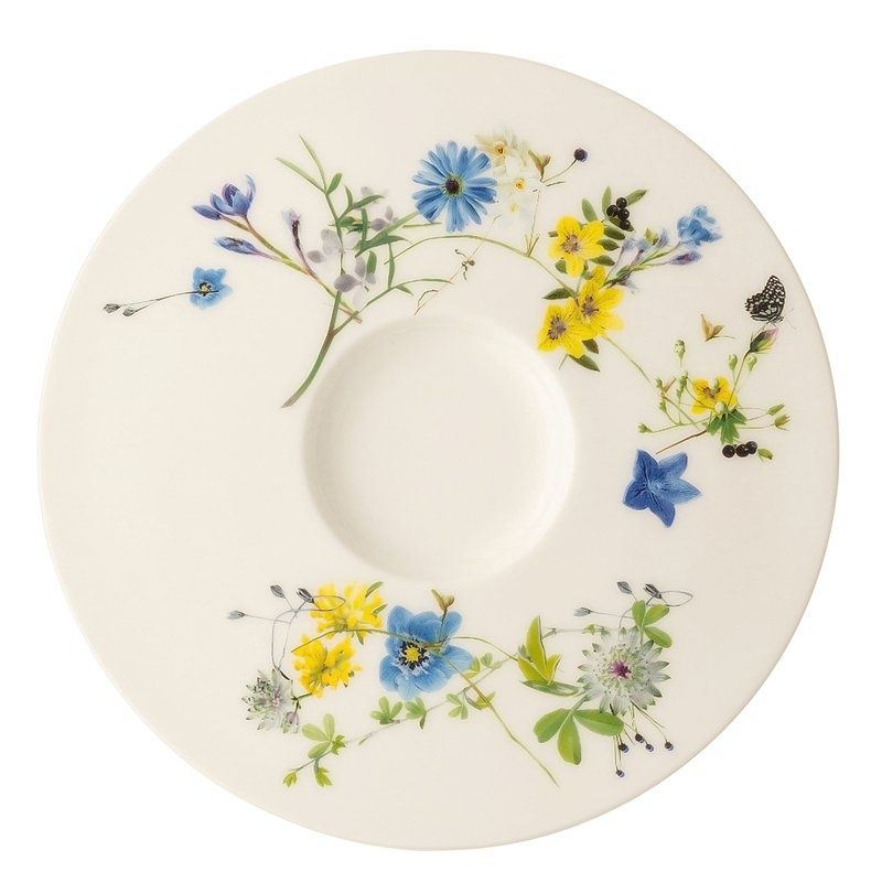 Piattino Tazza Tè Cappuccino Fleurs des Alpes Brillance - Rosenthal
