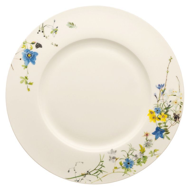 Piatto Piano con Falda 28 cm Fleurs des Alpes Brillance - Rosenthal