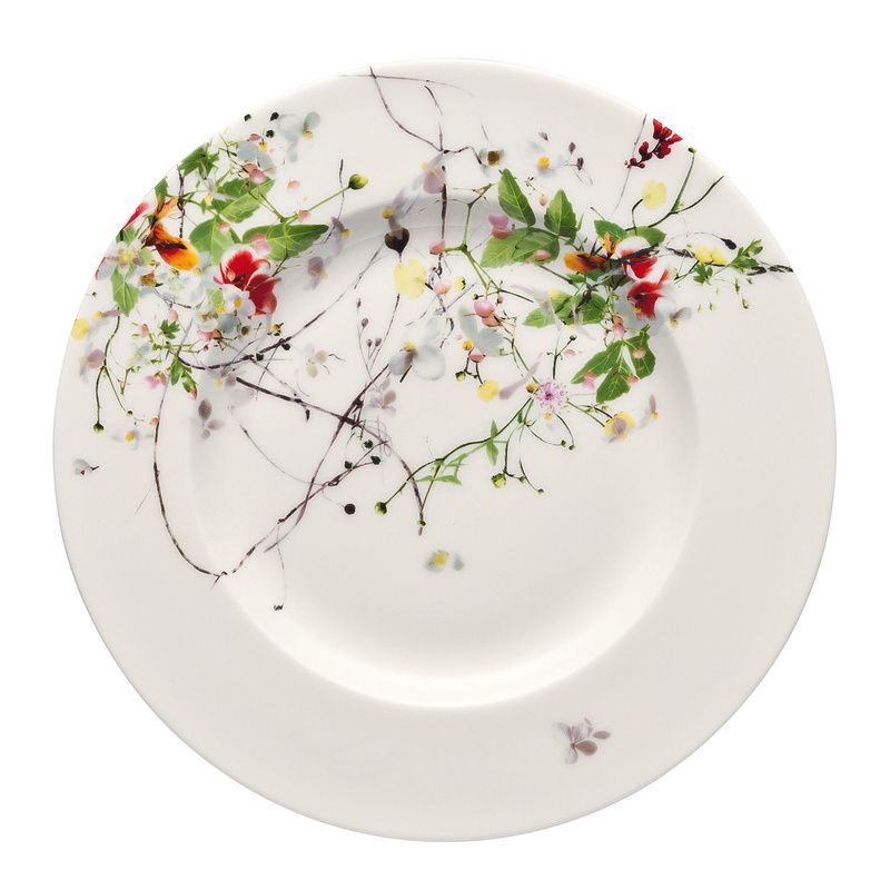 Piatto Piano con Falda 19 cm Fleurs Sauvages Brillance - Rosenthal