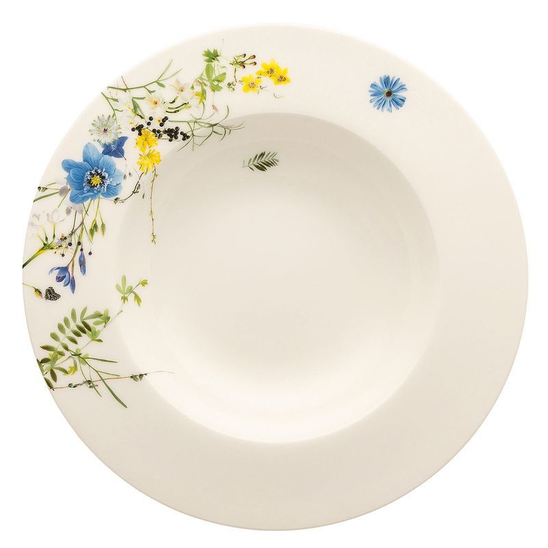 Piatto Fondo con Falda 23 cm Fleurs des Alpes Brillance - Rosenthal
