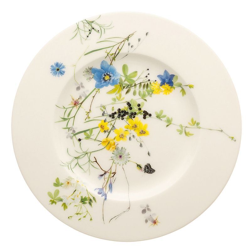 Piatto Piano con Falda 19 cm Fleurs des Alpes Brillance - Rosenthal