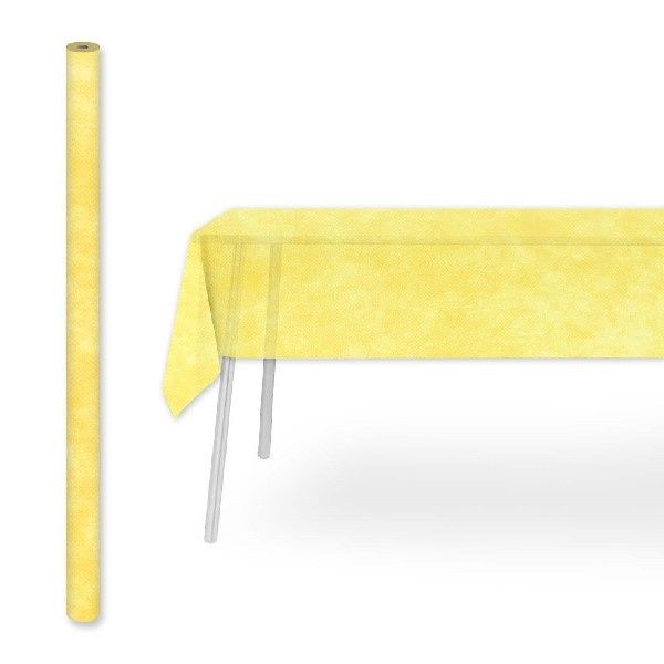 Tovaglia Rotolo Airspun Giallo 1,2x5 m - 20 Pezzi - Pack Service