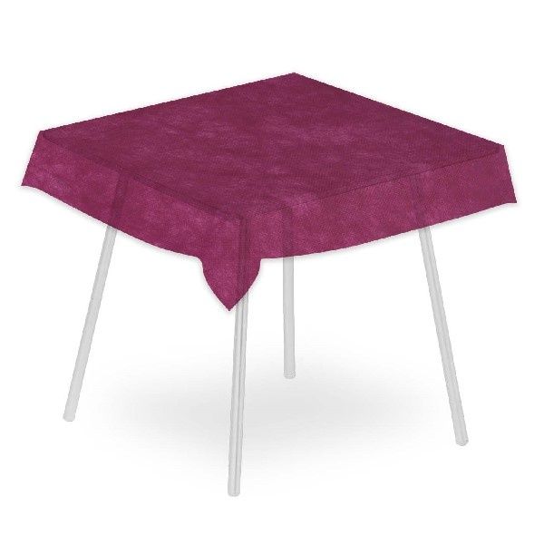Tovaglia Airspun Bordeaux 120x120 cm - 100 Pezzi - Pack Service
