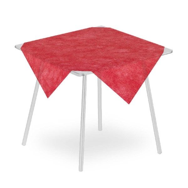 Tovaglia Airspun Rosso 100x100 cm - 100 Pezzi - Pack Service