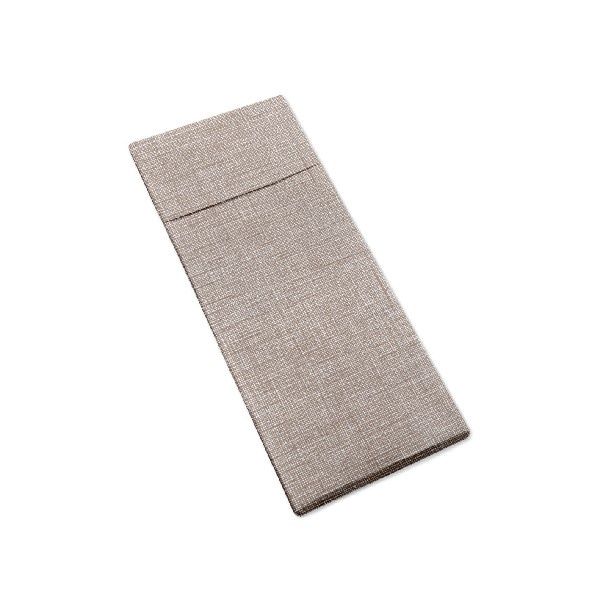 Tovagliolo con tasca Ella Cacao 44x32 - 600 Pezzi - Pack Service