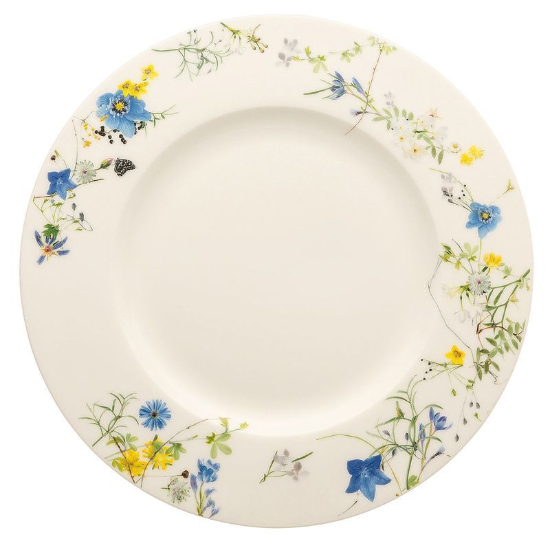 Piatto Piano con Falda 23 cm Fleurs des Alpes Brillance - Rosenthal