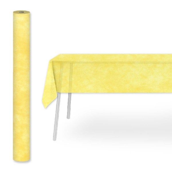 Tovaglia Rotolo Airspun Giallo 1,2x25 m - 4 Pezzi - Pack Service
