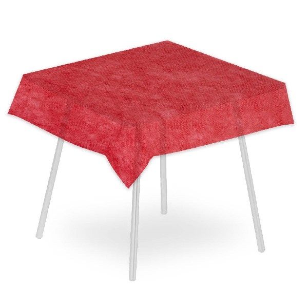 Tovaglia Airspun Rosso 140x140 cm - 70 Pezzi - Pack Service