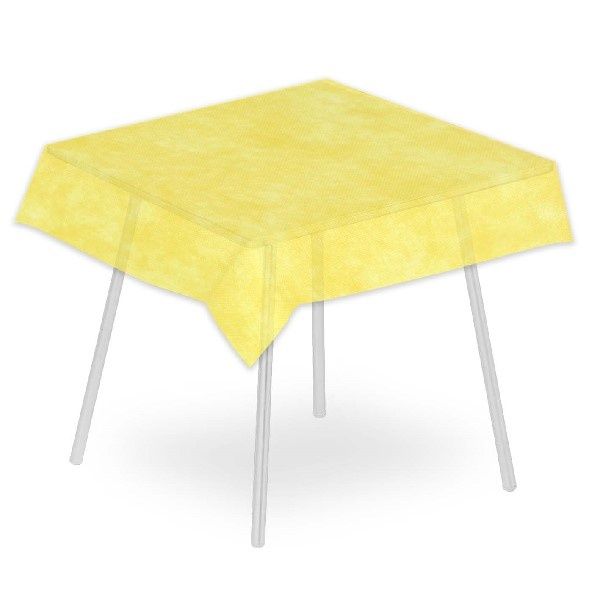 Tovaglia Airspun Giallo 140x140 cm - 70 Pezzi - Pack Service