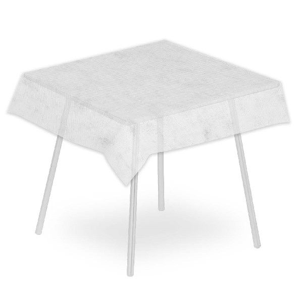 Tovaglia Airspun Bianco 140x140 cm - 70 Pezzi - Pack Service